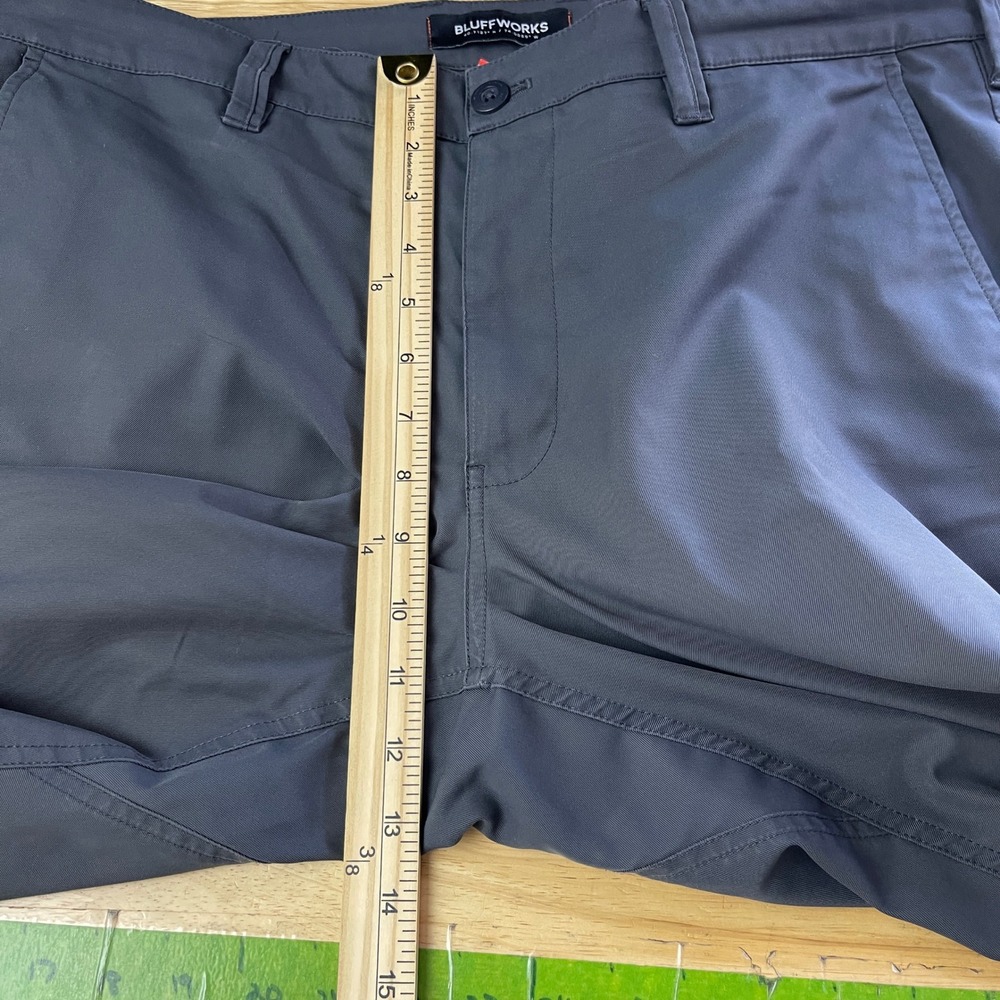 Bluffworks Ascender Chino Pants Mens 36x30 Tailored Charcoal Grey Travel *READ - Picture 9 of 12